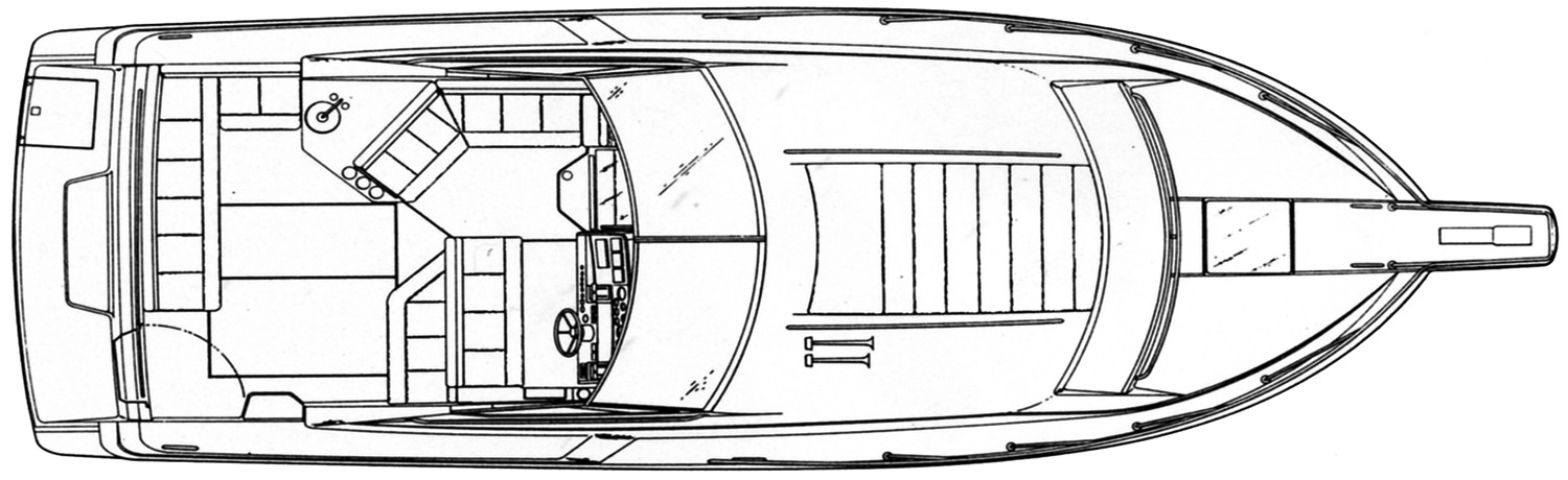 Wellcraft 34 Triumph Express floor plan