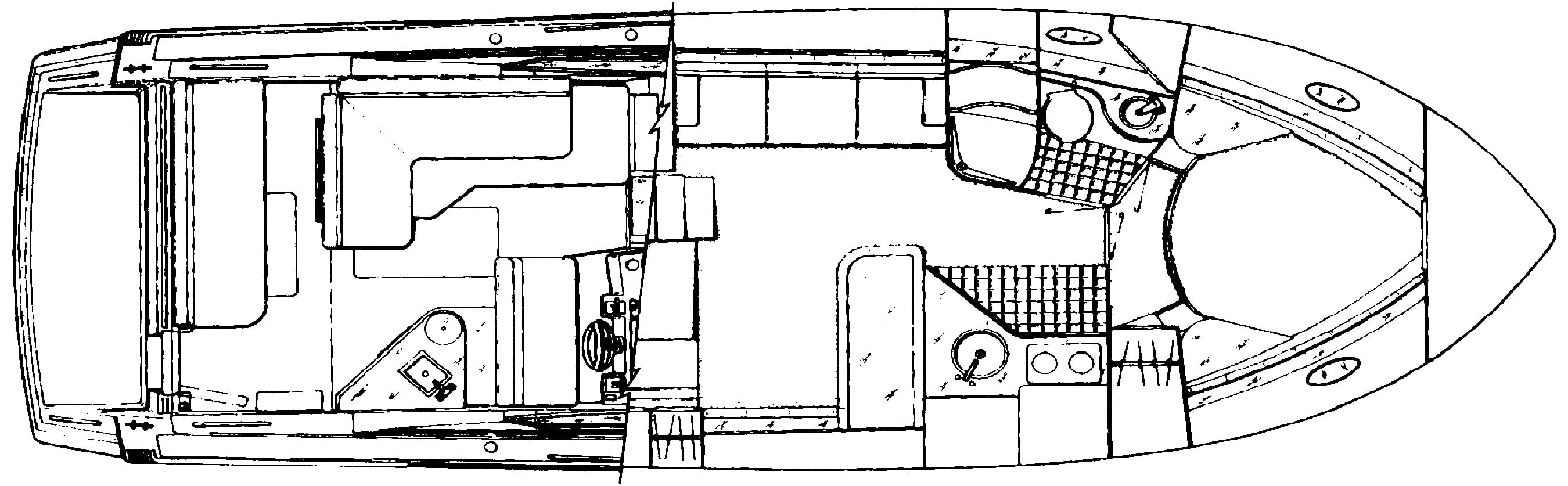 Wellcraft 3700 Corsica floor plan