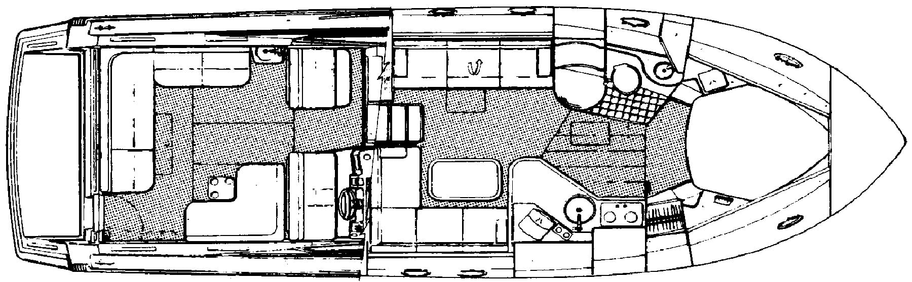 Wellcraft 3700 Corsica floor plan
