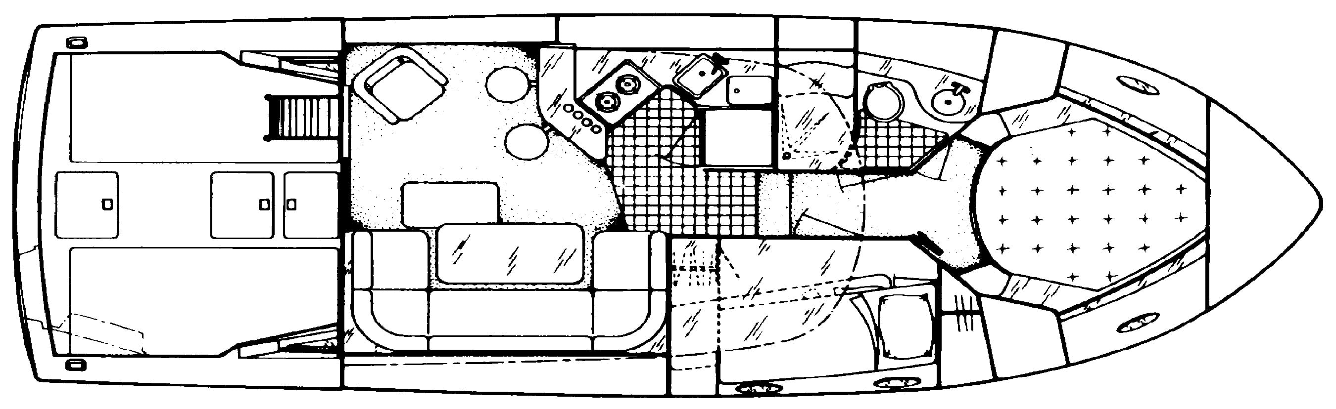 Wellcraft 3700 Cozumel floor plan