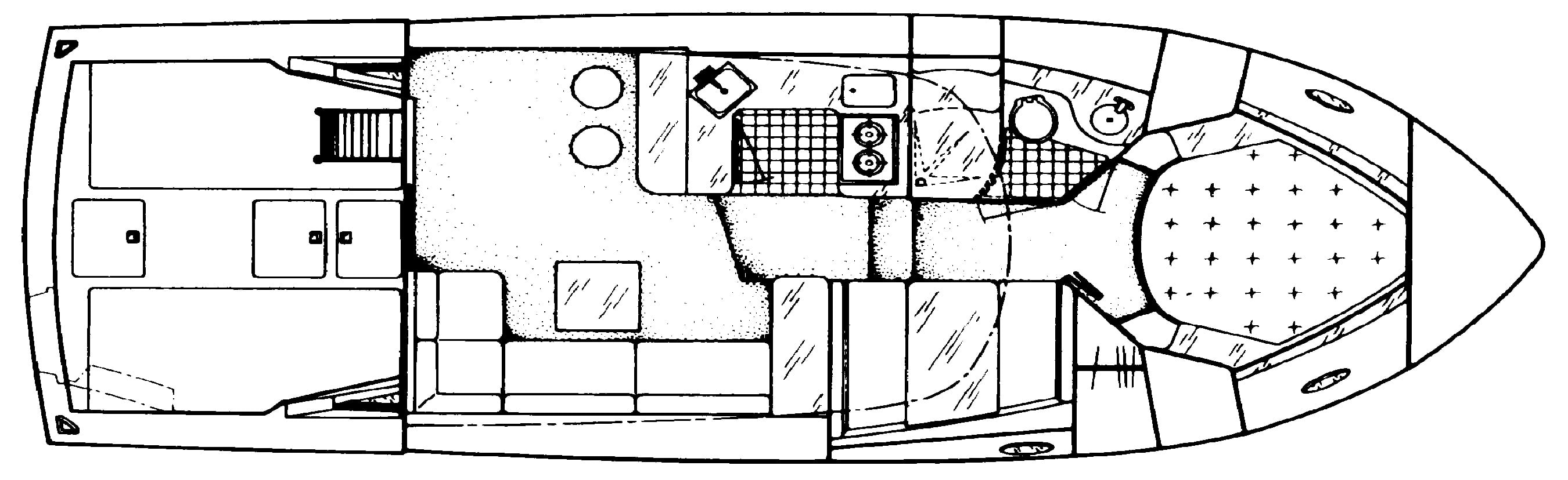 Wellcraft 3700 Cozumel floor plan