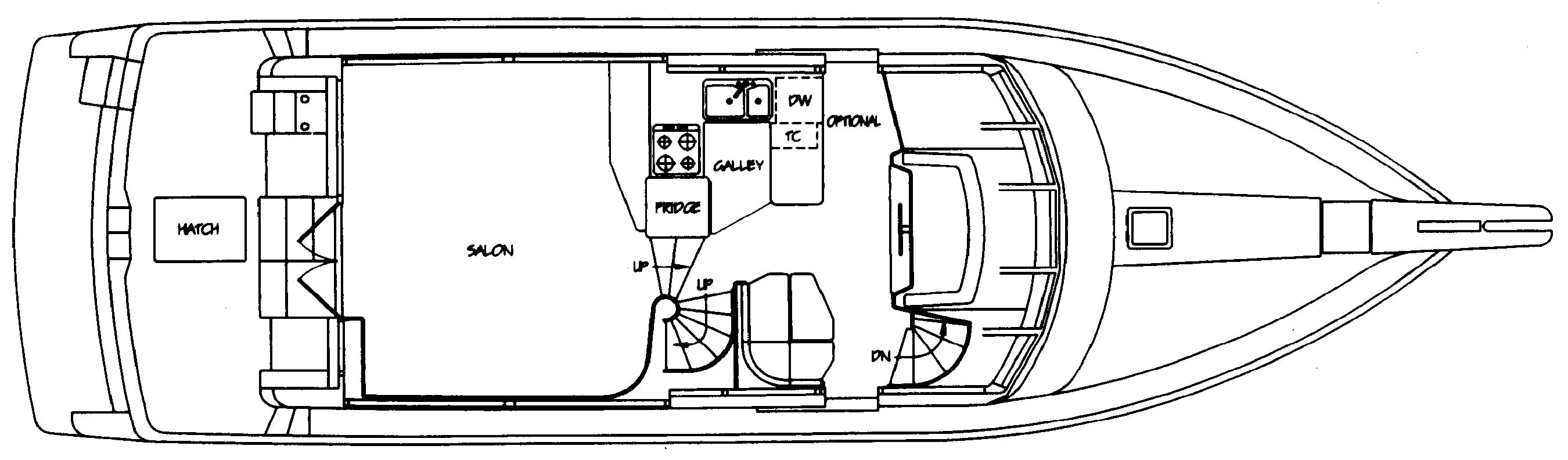West Bay Yachts 52 Sonship floor plan