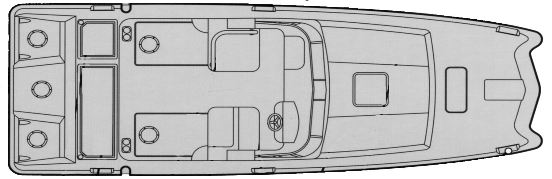 World Cat 270 Hardtop floor plan