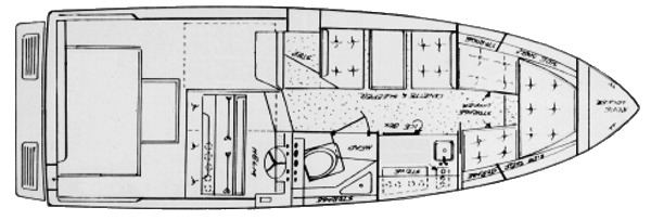 Sea Ray Yachts SRV260 Sundancer floor plan