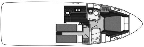 Sea Ray Yachts 390 Sedan Bridge floor plan
