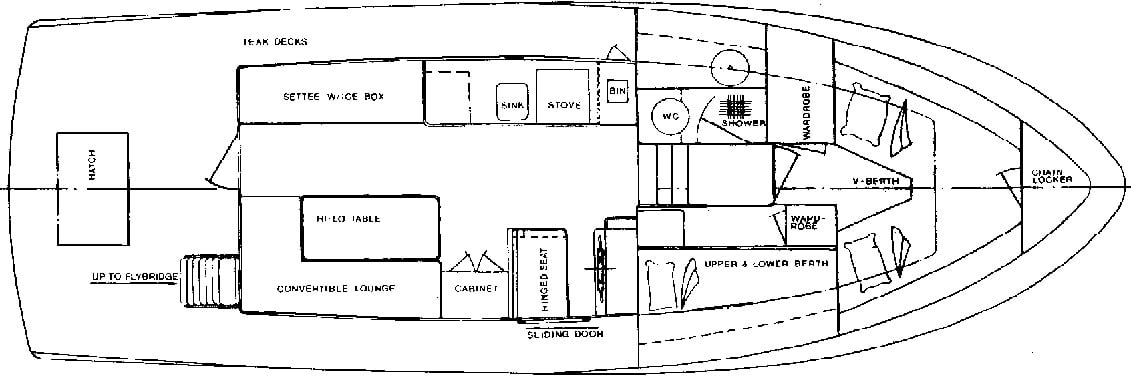 Island Gypsy 36 Europa floor plan