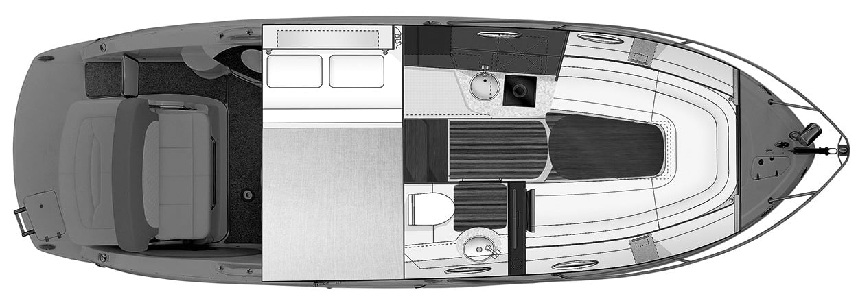 Chaparral 270 Signature floor plan