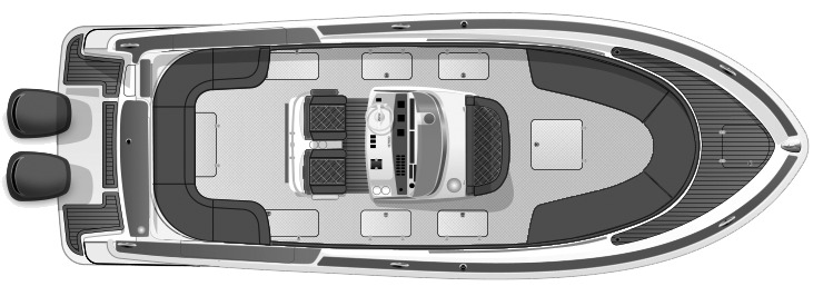 Chris Craft Yachts 29 Sun Tender floor plan