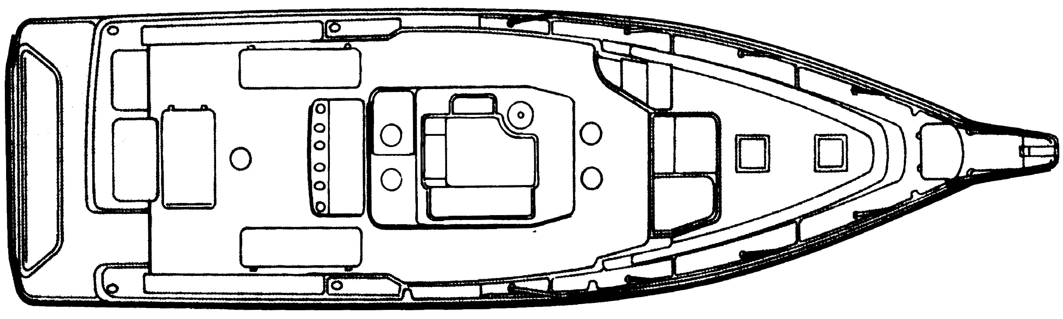Pro-Line 3400 Bimini Cuddy floor plan