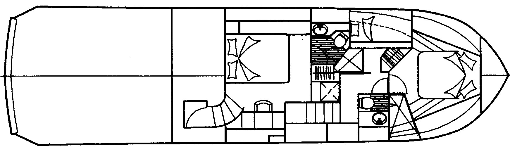 Navigator Yachts 57 Rival floor plan