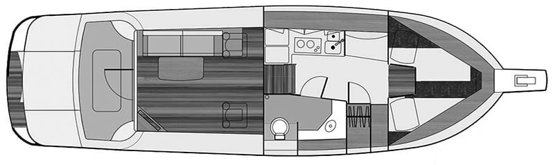 Marlow Mainship 32 floor plan