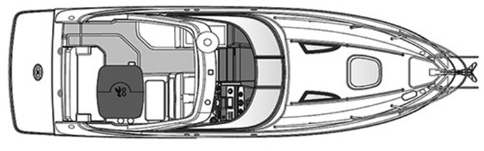 Sea Ray Yachts 260 Sundancer floor plan