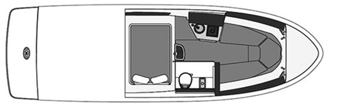 Sea Ray Yachts 260 Sundancer floor plan
