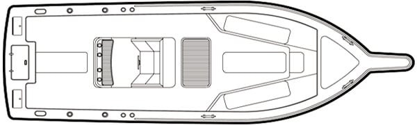 Albemarle Yachts 262 Center Console floor plan