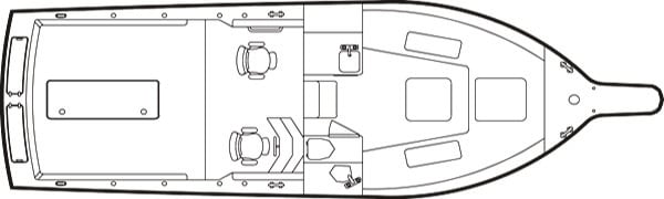 Albemarle Yachts 265-268 Express floor plan