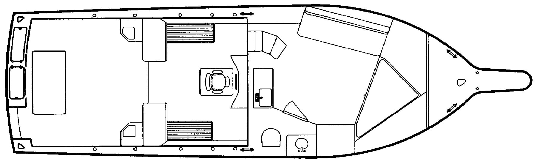 Albemarle Yachts 305-310 Express floor plan
