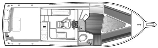 Albemarle Yachts 305-310 Express floor plan