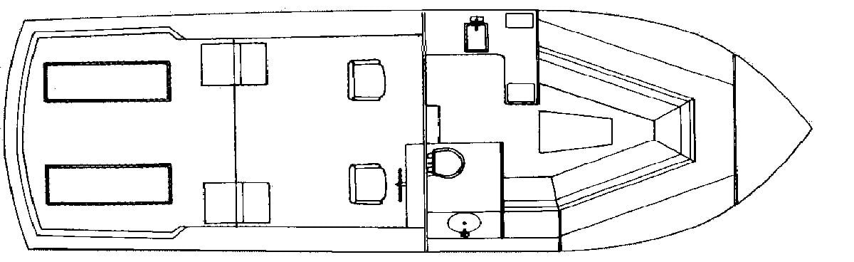 Albemarle Yachts 320 Express floor plan