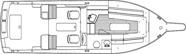 Albemarle Yachts 320 Express floor plan