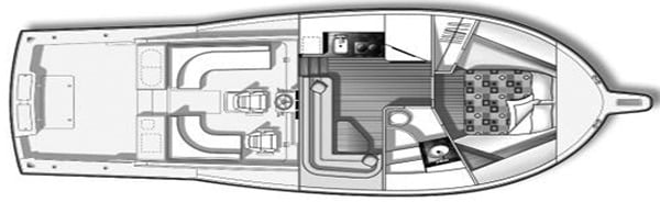 Albemarle Yachts 410 Express floor plan