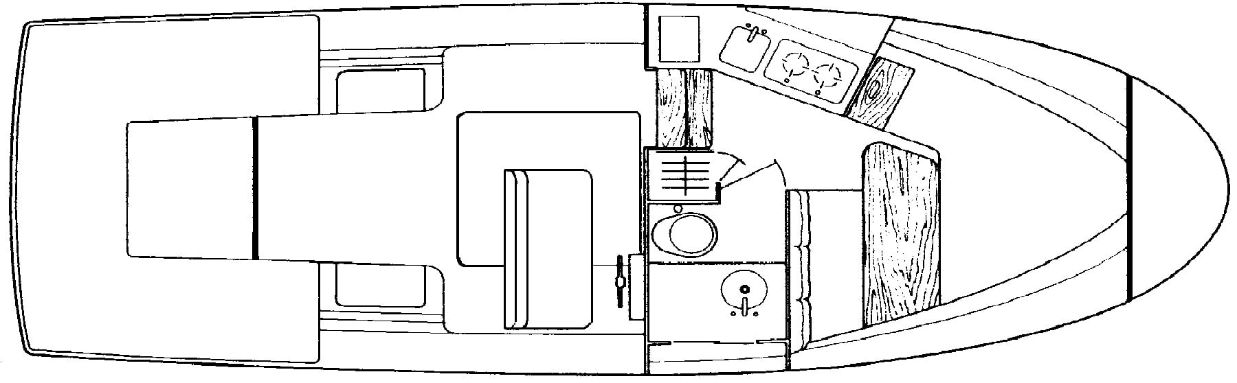 Albin 27 Family Cruiser floor plan