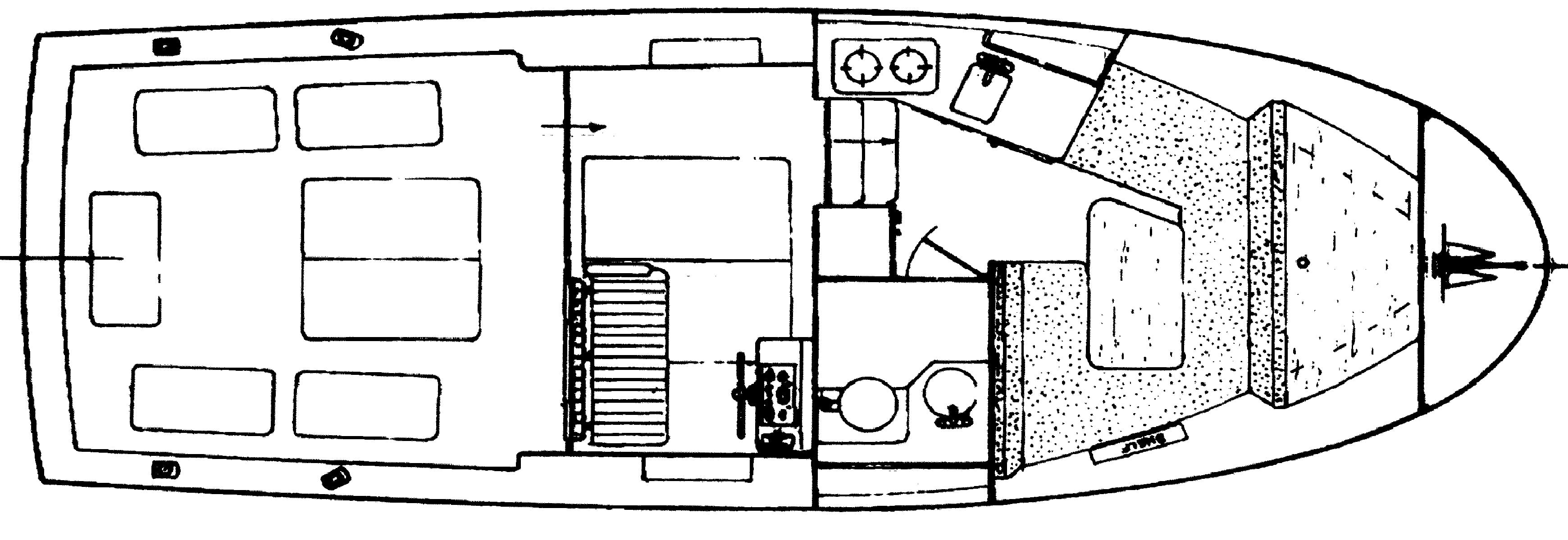 Albin 27 Sport Cruiser floor plan