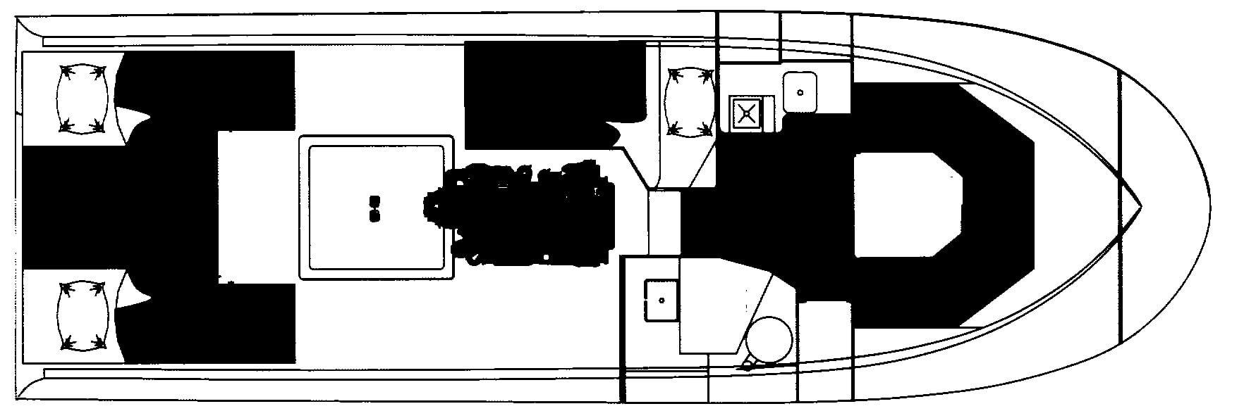 Albin 30 Family Cruiser floor plan