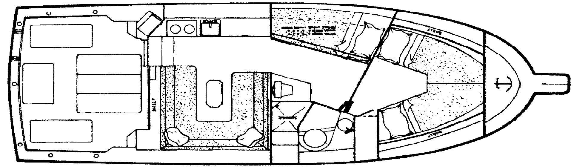 Albin 32+2 Command Bridge floor plan