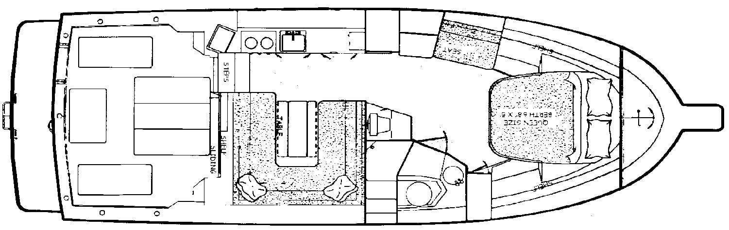 Albin 35 Command Bridge floor plan