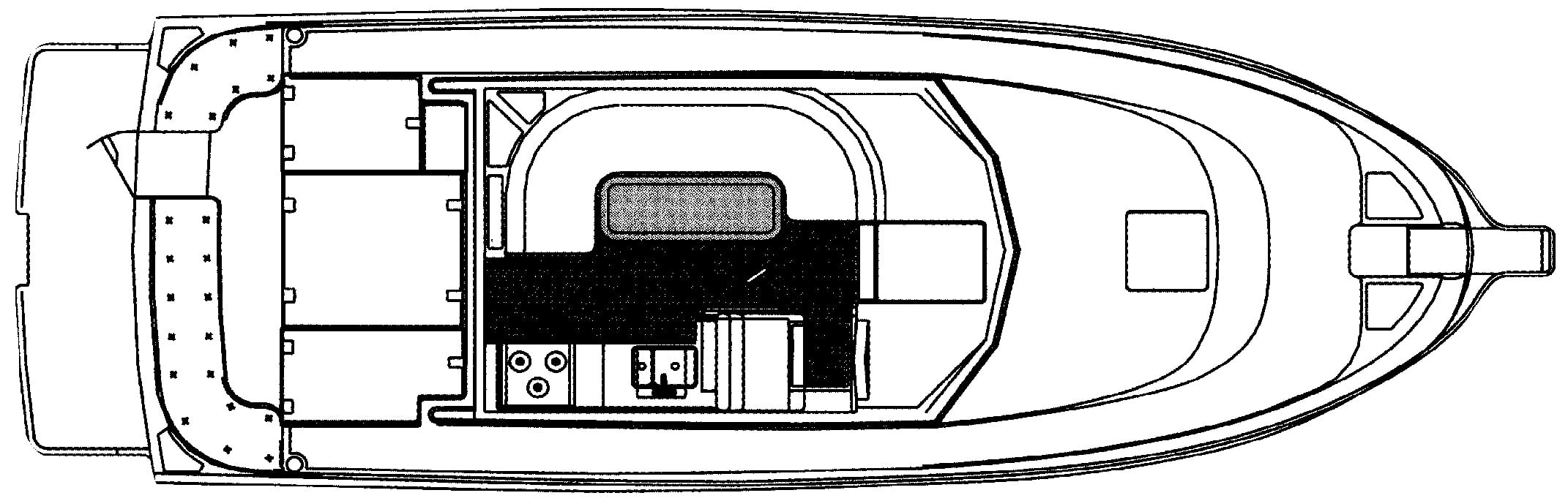 Albin 36 Express Trawler floor plan