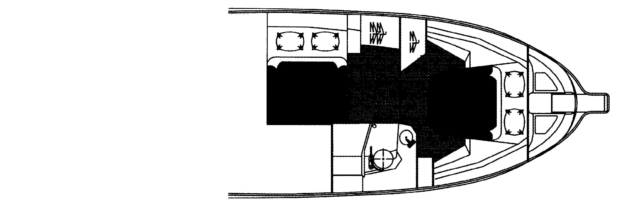 Albin 36 Express Trawler floor plan