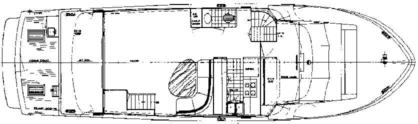 Cheoy Lee Yachts 61 Long Range Cockpit MY floor plan