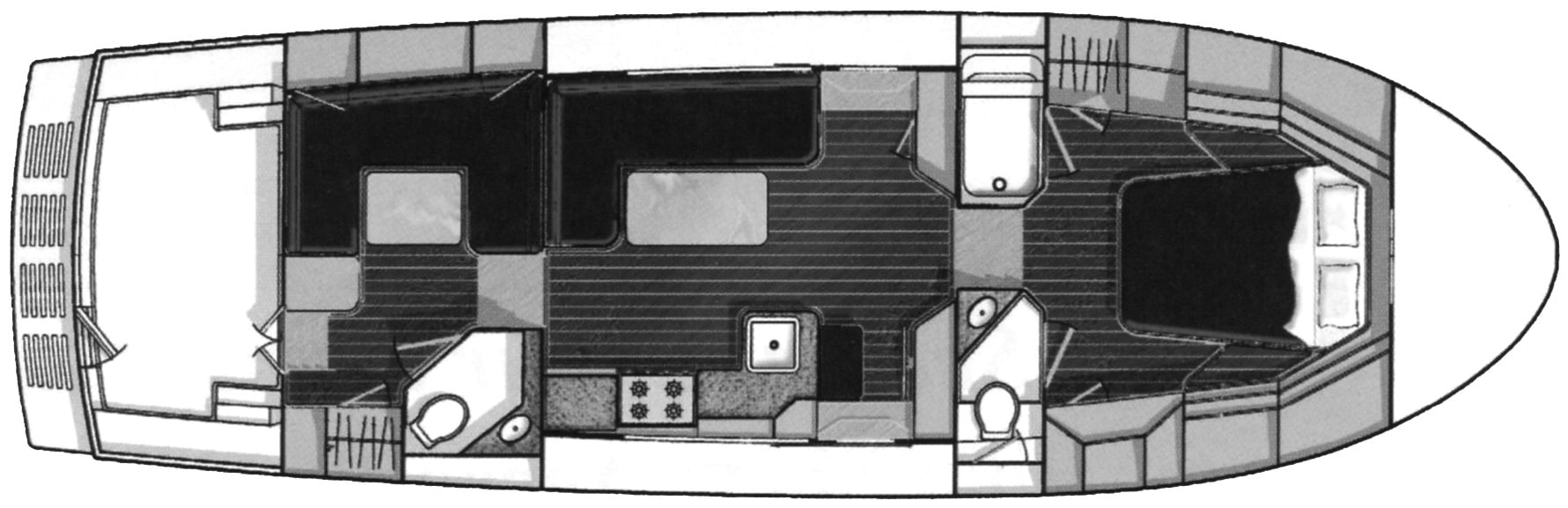 Albin 40 North Sea Cutter floor plan