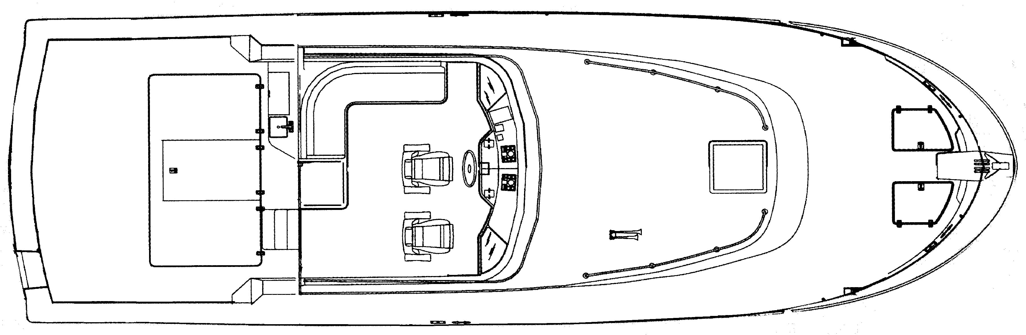 Albin 45 Command Bridge floor plan