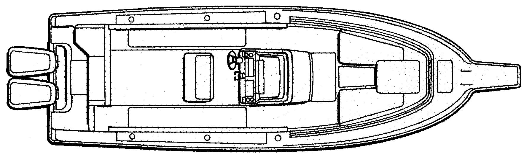 Angler 2900 Center Console floor plan