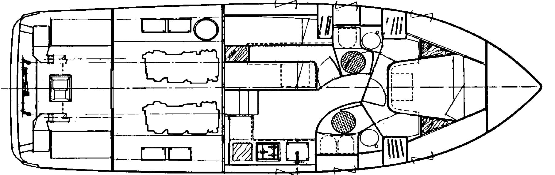 Azimut Yachts 36 Flybridge floor plan