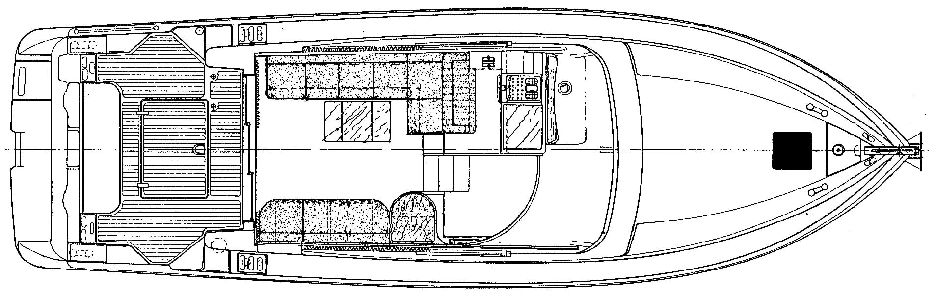Azimut Yachts 40 Flybridge floor plan