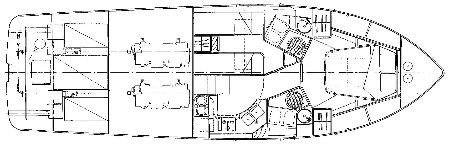 Azimut Yachts 40 Flybridge floor plan