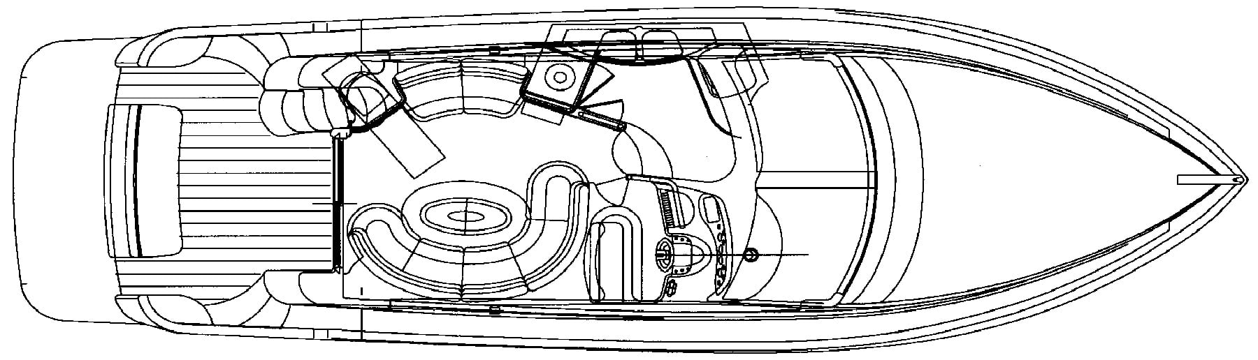 Azimut Yachts 42 Flybridge floor plan