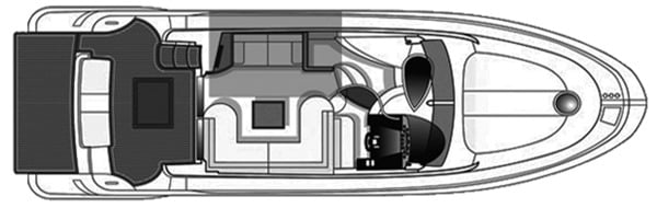 Azimut Yachts 43 Flybridge floor plan