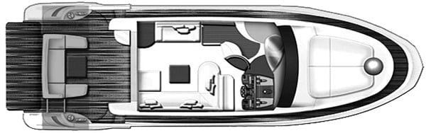 Azimut Yachts 43S floor plan