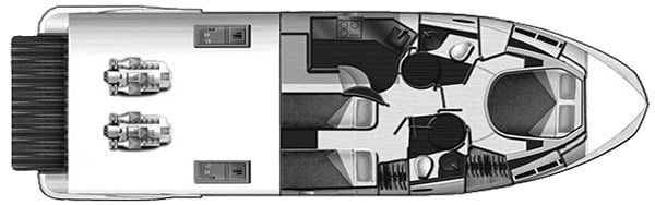Azimut Yachts 43S floor plan