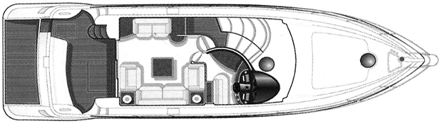 Azimut Yachts 50 Flybridge floor plan