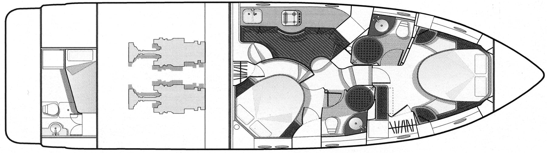 Azimut Yachts 50 Flybridge floor plan