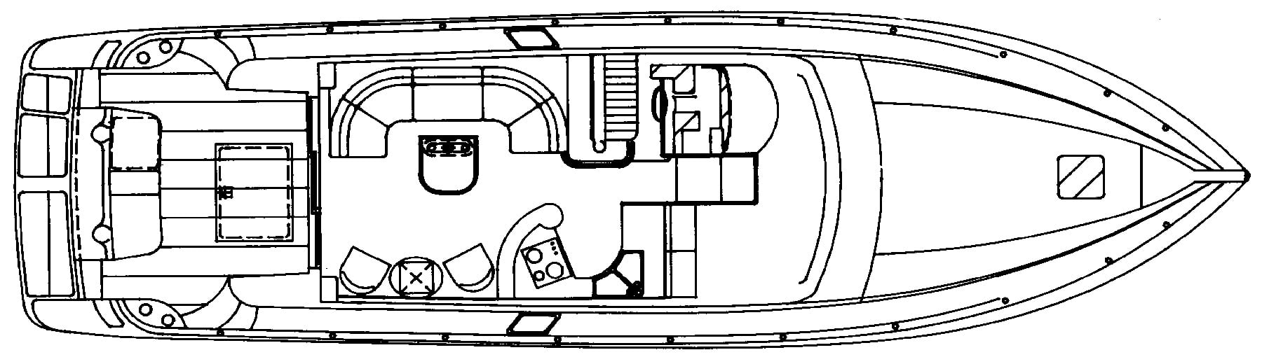 Azimut Yachts 52 Flybridge floor plan