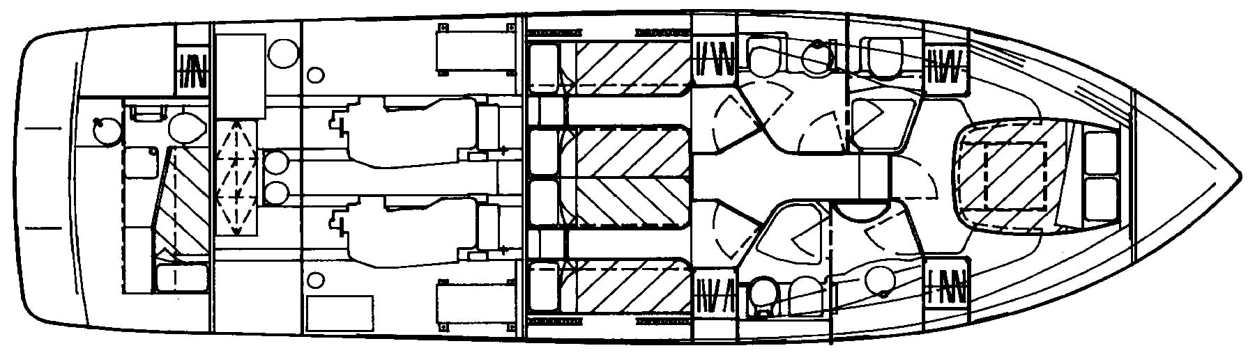 Azimut Yachts 52 Flybridge floor plan