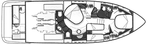 Azimut Yachts 55 Evolution floor plan