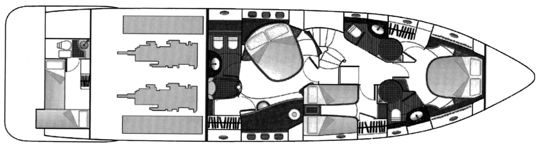 Azimut Yachts 62E floor plan