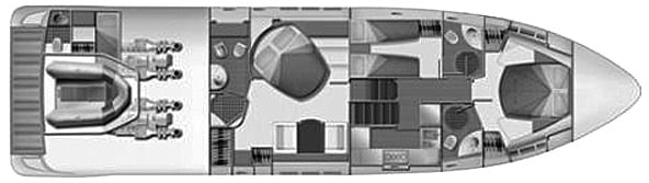 Azimut Yachts 62S floor plan