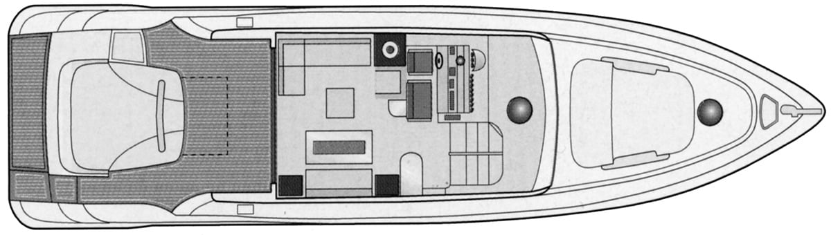 Azimut Yachts 68S floor plan